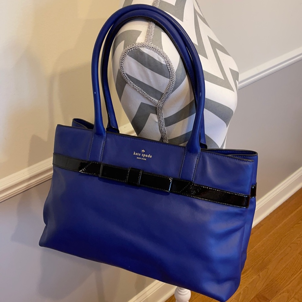 Kate Spade Cobalt Blue Bow Shoulder Bag